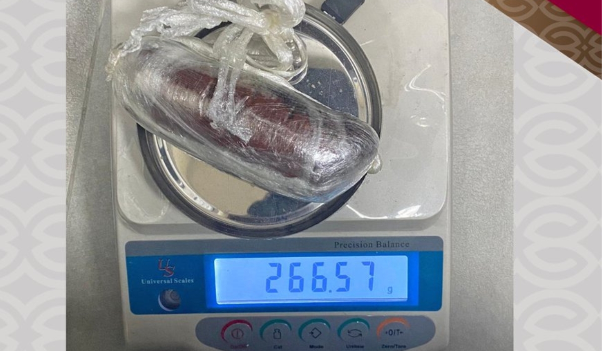 Hashish confiscated at the border crossing in Abu Samra